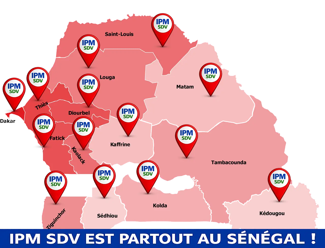 Carte Sénégal IPM SDV